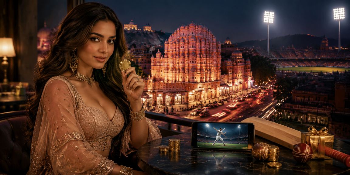 Jaipur cricket betting with Bollywood style decor